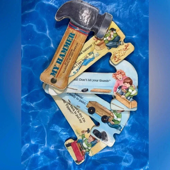 My Hammer by Lyn Sandow - Vintage Kids / Toddler Board Book - 1988 🔨📖 - Picture 3 of 5